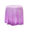 Venta al por mayor Nórdico Americano Hotel Boda Banquete Decoración ins Mantel Redondo Color Sólido Blanco Tela Mantel Lentejuelas