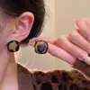 Pendientes Cuadrados con Estampado de Leopardo Estilo Maillard Yadan, Pendientes Femeninos de Nicho de Alta Gama, Pendientes con Diseño de Lujo Retro Accesible