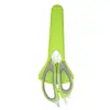 Tijeras Domésticas Personalizadas, Tijeras Desmontables para Alimentos, Tijeras Magnéticas de Cocina, Tijeras Acrílicas Rojas de Acero Inoxidable para Refrigerador