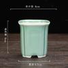 Vaso de cerâmica criativo mini vaso para suculentas vaso redondo quadrado vaso para varanda escritório mesa vasos para bonsai fábrica atacado