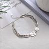Pulseira de prata S925 com retratos de meninas, estilo sexy e moderno, joias combinando, presente para namorada