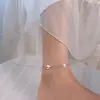 Tobillera de Avión Nueva 2025 para Mujer Verano Lujo Ligero Nicho Celebridad de Internet Diseño de Moda Color Frío Pulsera Tobillera que Conserva el Color