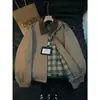 Chaqueta de trabajo estilo granero americano para hombre, chaqueta corta retro vintage de otoño/primavera con cuello baseball Detroit