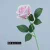 Terciopelo Simulado Rosa Tallo Único Tacto Suave Flor Rosa de Terciopelo Decoración Suave para el Hogar Boda Decoración con Flores Falsas Rosa Artificial Venta al por Mayor