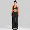 Conjunto de Ropa de Yoga Transfronterizo para Mujer, Conjunto de Chaleco Deportivo Casual para Correr con Sujetador de Yoga en Forma de U para Fitness