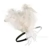 Accesorios Europeos y Americanos Transfronterizos de Plumas para el Cabello Estilo Retro Fiesta Baile la Gran Gatsby Diadema Venta al por Mayor