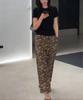 25220 Big Aimei Yiyuan 2025 Verano Nuevo Color Sólido Ajustado Manga Corta Camiseta Moda Estampado Pantalón Corto Adelgazante