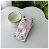 Funda de espejo para iPhone14promax de calavera Pink Love para Apple 15 espejo de maquillaje 13/12