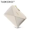 Billetera Corta de Mujer Taomicmic Color-Blocking a la Moda con Acabado de Alta Gama 80% de descuento Billetera Simple Color-Blocking con Múltiples Ranuras para Tarjetas