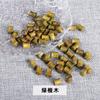 Jingde joyería sándalo verde cuentas de bambú sándalo seda dorada cuentas sueltas diy pulsera de madera accesorios de joyería cuentas al por mayor