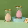 Tubo de Hojalata Dorado Huevo de Belleza Súper Suave Huevo de Maquillaje Corte Oblicuo Calabaza Gota de Agua No Absorbe Maquillaje Esponja de Maquillaje Amigable con la Piel