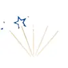 Decoração de bolo de aniversário infantil, bandeirinha para inserir, algodão doce, estrela de cinco pontas, conjunto de layout de cena de amor