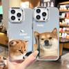 Funda de Teléfono Divertida y Linda con Emoticonos de Mascotas y Espejo para iPhone18Pro Cachorro y Gato Lindos Funda de Teléfono con Espejo