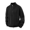 Chamarra Suéter Tejido para Hombre 2025 Color Sólido Doble Cremallera Tejido Cuello Alto Suéter Casual para Hombre