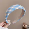 Estilo Coreano Verão Faixa de Cabeça Alta Caveira para Lavar o Rosto Feminina Estilo Luxo Leve de Alta Qualidade com Dentes Faixa de Cabelo Prendedor de Cabelo Fofo de Esponja