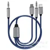 Adecuado para Cable de Audio Digital para Coche Tipo-C de Apple 3.5mm Tres en Uno Aux Cable de Conexión de Altavoz Multifunción