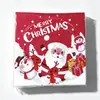 Conjunto de Guardanapos para Festa Temática de Natal Cross Homem de Gengibre Rena de Natal Decoração Guardanapos Descartáveis para Festa