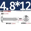 Tornillos Autorroscantes de Acero Inoxidable 316, Cabeza Redonda Ranurada, Tornillos para Madera de Cabeza Plana Extendida Yb845M2M3M4M5M6