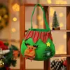 Bolsa de fruta de paz navideña, bolsa de manzana, bolsa de regalo navideño, Papá Noel, muñeco de nieve, renos, decoración de jardín de infantes, dulces