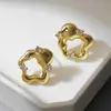 Pendientes de Diseño Metálico Transfronterizos para Mujer, Estilo Coreano Sencillo, Modernos, Personalizados, Exquisitos, Geniales y Dulces Pendientes