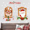 Decoración navideña de pared extraíble para dormitorio y sala de estar, Papá Noel, al por mayor, HT94030