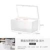Caixa de Armazenamento Fosca Estilo Japonês, Caixa Organizadora de Cartas, Caixa Pequena de Armazenamento para Gaveta, Cesta Transparente de Armazenamento para Cosméticos, Caixa Plástica