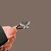 Pinza de Garra Pequeña y Exquisita con Pedrería de Estrellas de Cinco Puntas Mini, Pinza para Flequillo, Pinza Lateral, Pasador de Princesa, Pequeño Accesorio para el Cabello para Mujeres