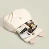 Bolsa Quadrada Pequena Doce e Feminina Versátil Tendência Primavera Verão Bolsa Transversal Feminina Bolsa Nuvem Plissada Bolsa com Laço