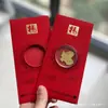 Oro Puro 999 Princesa, ¡Por Favor Hazte Rica! Nuevo Estilo Sobre Rojo Pegatina para Teléfono Regalo para Reunión Anual de la Empresa Contrato