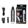 Comey KM-6630 reparador de vello nasal eléctrico multifuncional afeitado reparador de cejas recargable 4 en 1 traje de vello nasal