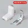 Soportes de esquina de plástico con tapa para conexiones de gabinetes, soportes de esquina para muebles de ángulo recto de 90 grados, soportes pequeños para colgar, piezas de combinación de nylon, soportes grandes para colgar