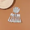 Tocados de Estilo Étnico para Niños, Accesorios para el Cabello, Collares, Cadenas para la Frente de Imitación Plata Estilo Miao Xizang, Pasadores Miao Jiangg de Minoría Étnica para Tomar Fotos