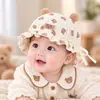 Turbante de Bebé para Primavera y Otoño Gato Lindo Sombrero Protector de Fontanela para Recién Nacidos Sombrero de Bebé Transpirable para Niños y Niñas Meses Pequeños