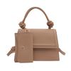 Bolso Pequeño Versátil para Mujer 2024 Nuevo Color Sólido Moda Bolso Cuadrado Pequeño Elegante Estilo Coreano Hombro Cruzado Bolso de Viaje