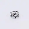 Nuevo al por mayor S925 plata de ley Joyería Puerta del Este moda retro Estrellas Huo anillo de apertura de arco y flecha una generación de cabello