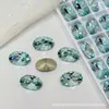 Wuzhou K9 Super Brilhante 8X12 Pedra de Strass em Formato de Ovo de Pombo 1:1 Réplica de Acessórios para Nail Art Huazi Pontiagudos de Fundo Decorativo DIY