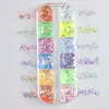 Ins Aurora Opal Conjunto de Glitter para Nail Art Iridescente Irregular Polarizado Flocos Estilo Fada Transparente Nude Nail Art