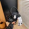 Versión Coreana Lindo Dibujo Animado Conejo Bolso Pequeño para Mujer 2026 Nuevo Estilo Estilo Universitario Mochila Estampado de Puntos Bolso Tote Pequeño Sin