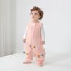 Mameluco estilo Loto para bebé, Algodón Puro, Gasa de 4 Capas, Transpirable, Mono Holgado estilo Chaleco para Bebé, Saco de Dormir Anti-Patadas con Piernas Separadas