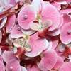 Nuevo Estilo Orquídea Mariposa Perla Flor Artificial Flor de Película Souvenir Decoración de Cabeza Tocado para Boda y Fiesta de Cumpleaños