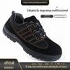 Sapatos de segurança para homens e mulheres biqueira de aço Antiesmagamento antipuncionamento respirável desodorante para o verão cadarço sapatos de proteção para canteiro de obras com sola de aço
