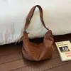 Bolso de mano de gamuza nuevo de Dongdaemun, Corea, para mujer, gran capacidad, versátil para ir al trabajo, estilo perezoso, para llevar en la mano o al hombro, para mujer