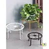 Estante para flores elevador para macetas estante de sala de estar de pie balcón estante de almacenamiento para el hogar taburete de exhibición de flores de hierro forjado estante de una sola capa