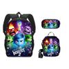 Transfronterizo inside out 2 equipo de servicio secreto mental 2 mochila escolar para estudiantes de poliéster de gran capacidad mochila bandolera estuche