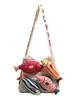 Bolsa de Mano Tejida a Mano con Peces Original y Linda para Mujer, Bolso de Hombro de Gran Capacidad, Bolso Estilo Vacaciones para Mujer