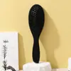 Peine premium de madera de loto con cerdas de jabalí completas, peine masajeador del cuero cabelludo, peine de madera para alisar el frizz, peine con cojín de aire, peine para peinar el cabello sin enredos