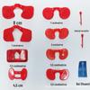 Óculos para galinha anti-bicada óculos para galinha espessados novo tipo de óculos para galinha óculos de plástico para galinha máscara para olhos de galinha sem parafuso fabricantes de faisão