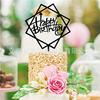 Fabricante de inserção de cartão acrílico decoração de bolo feliz aniversário suprimentos plug-in decoração de panificação inserção de cartão atacado
