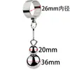Juguete Sexual Anillo Metálico para Pene Colgante de Escroto de Acero Inoxidable Bola Colgante Ejercicio Físico de Estiramiento que Soporta Peso Anillo para Pene