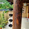 Corrente de Chuva para Viga Estilo Japonês Drenagem de Beiral Corrente de Drenagem Estilo Chinês Pátio de Templo Calha Guia de Água Corrente de Chuva Sino de Chuva Corrente Guia de Água